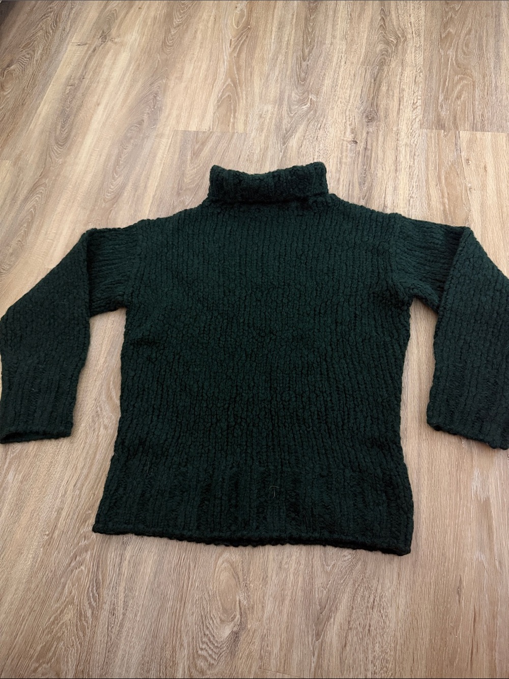 J. Crew Dark Green Turtleneck Sweater